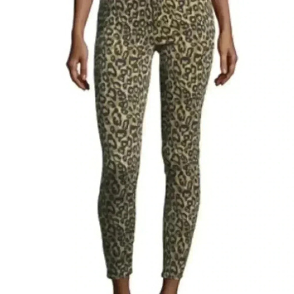 J Brand Alana High-Rise Skinny Ankle Jeans, Gold Leopard-Sz 24 - Picture 6 of 6